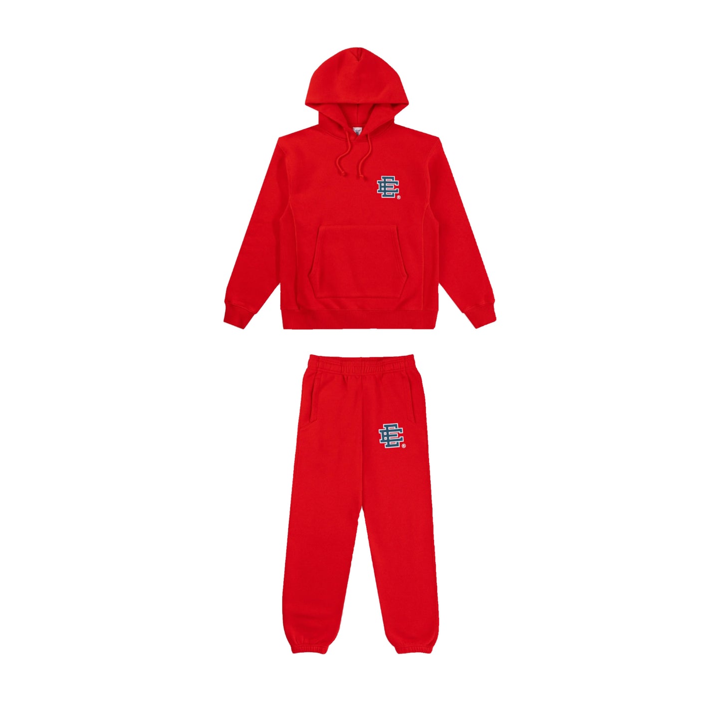 Eric Emanuel Sweatsuit: Red - Prestige Closet