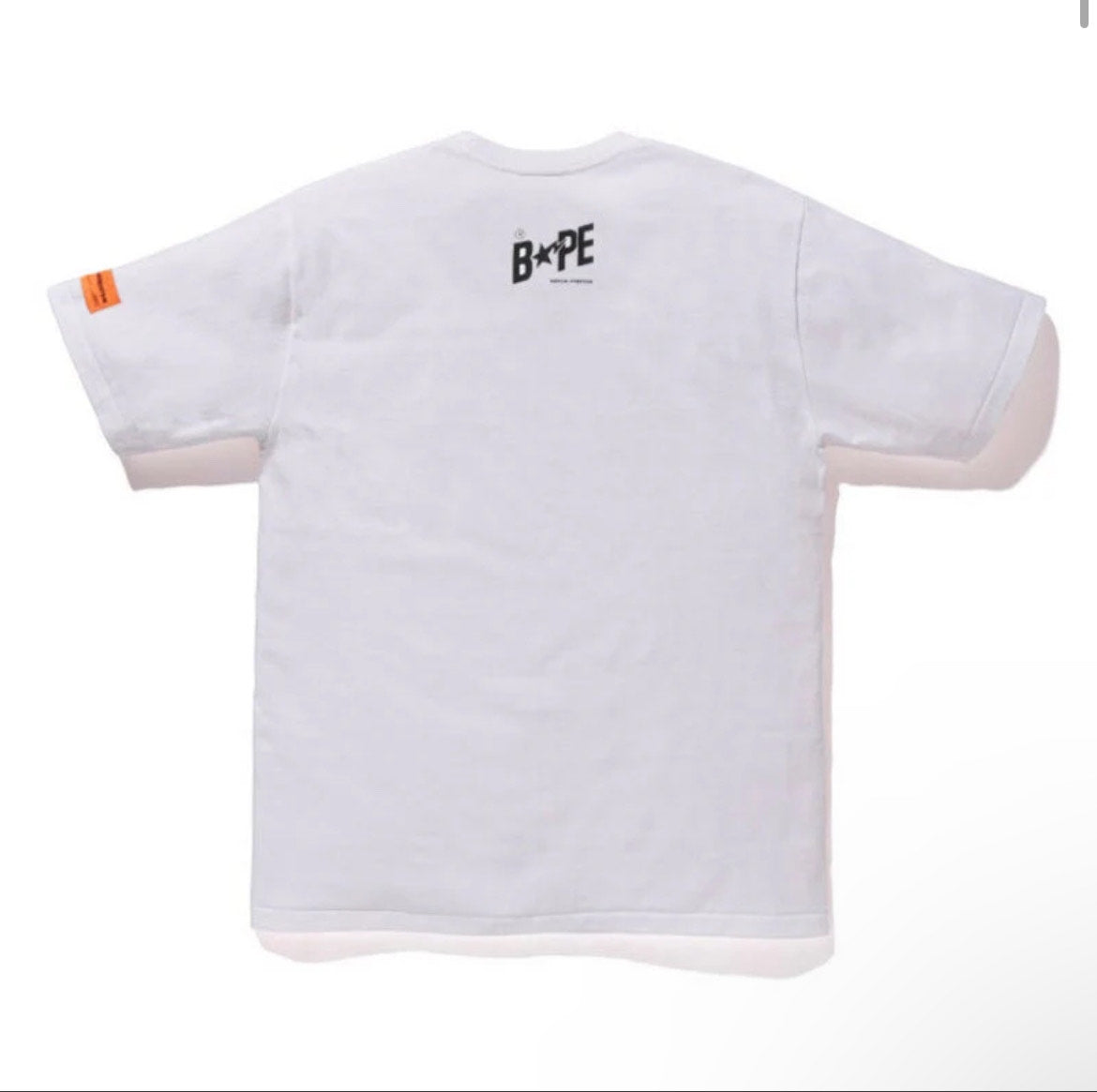 Bape Tee: White - Prestige Closet