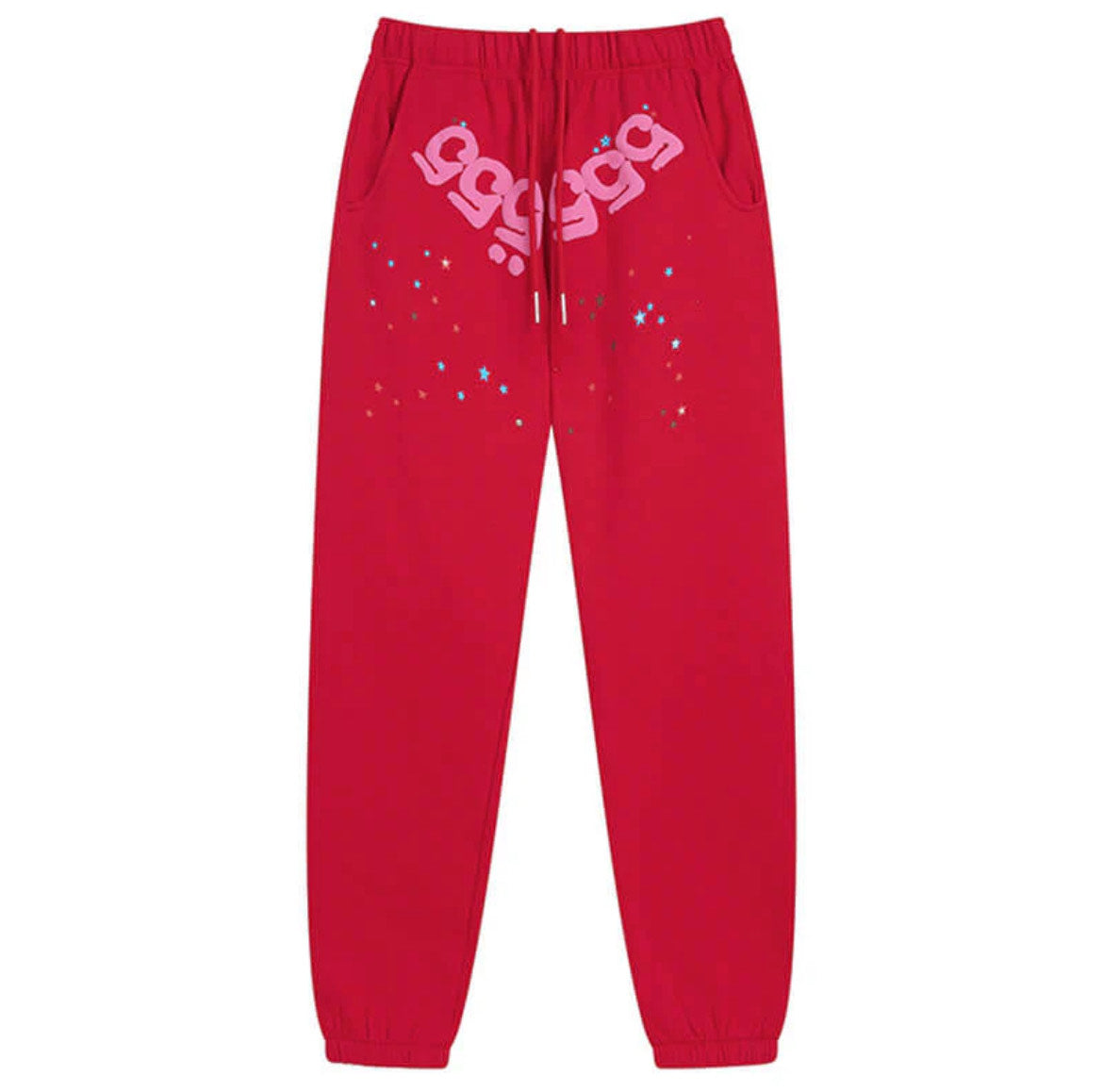 Sp5der Sweatpants: Red & Pink - Prestige Closet