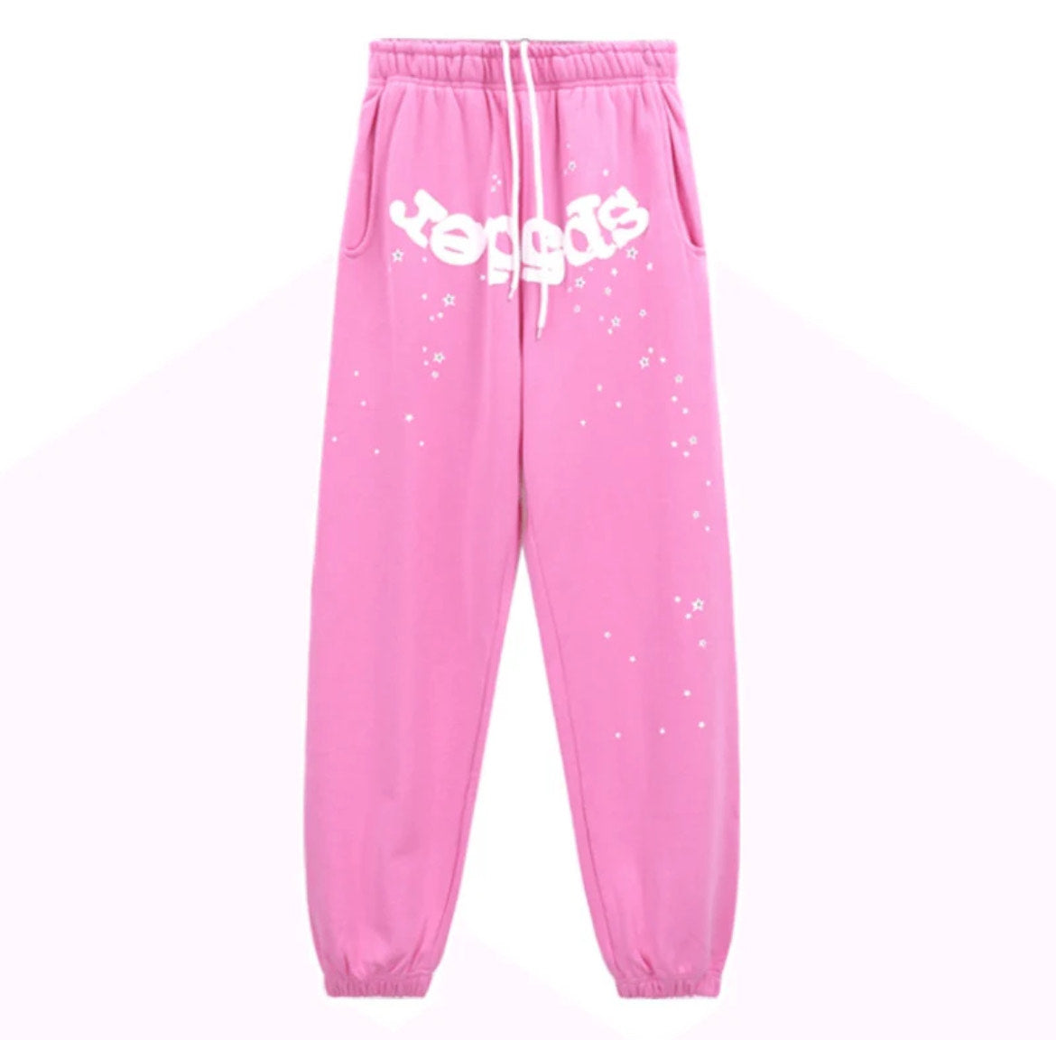 Sp5der Sweatpants: Light Pink - Prestige Closet