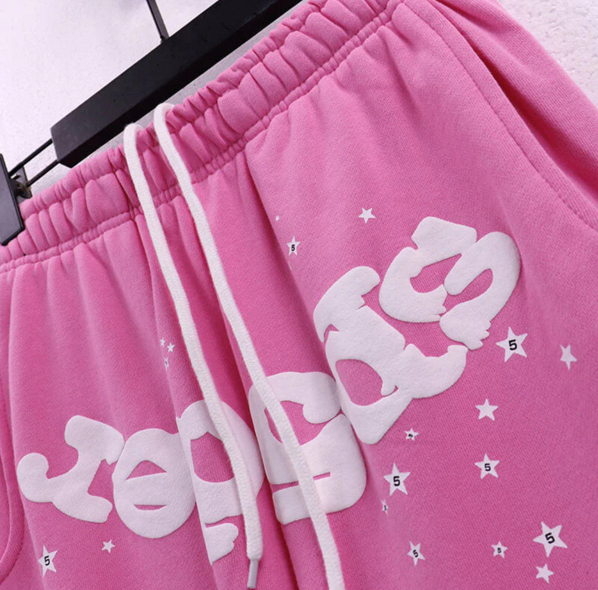 Sp5der Sweatpants: Light Pink - Prestige Closet