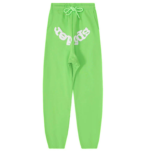 Sp5der Sweatpants: Light Green - Prestige Closet