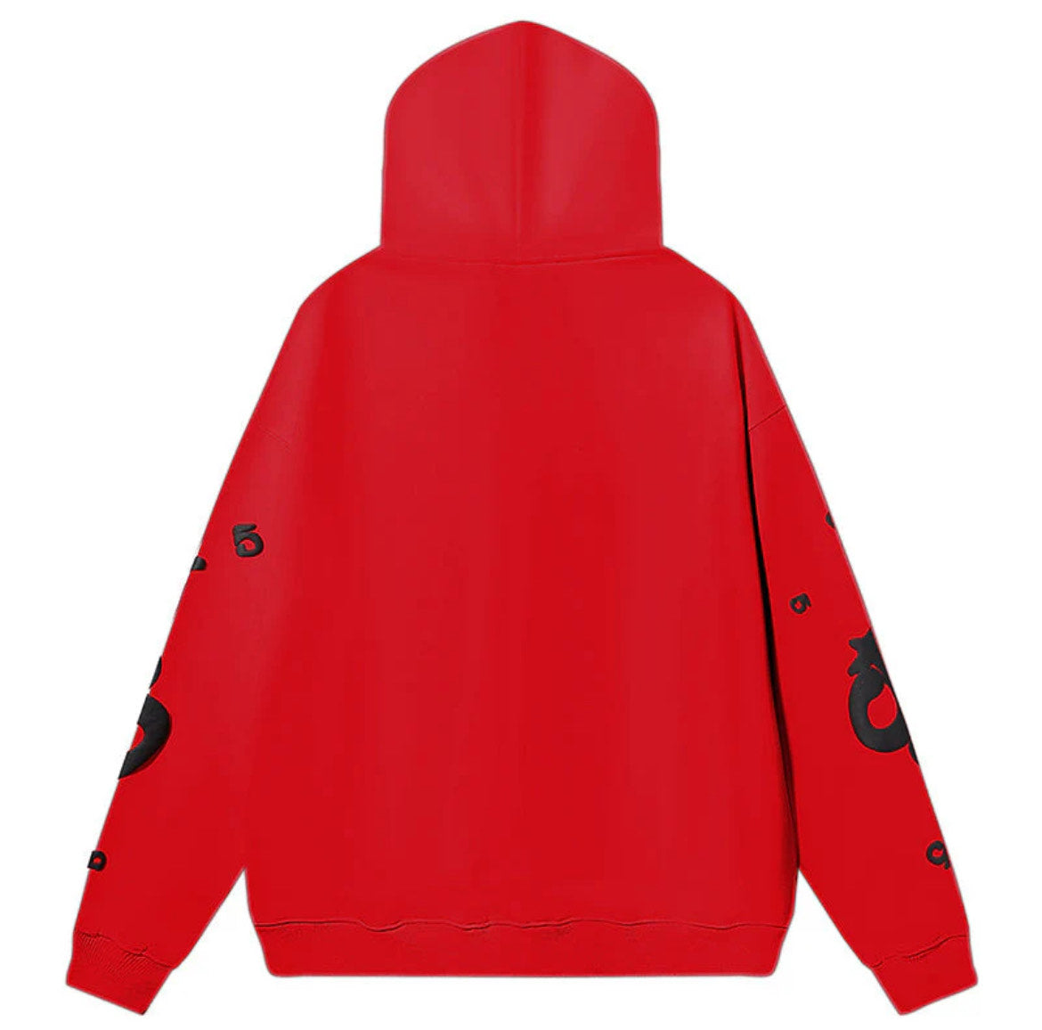 Sp5der Hoodie: Red & Black - Prestige Closet