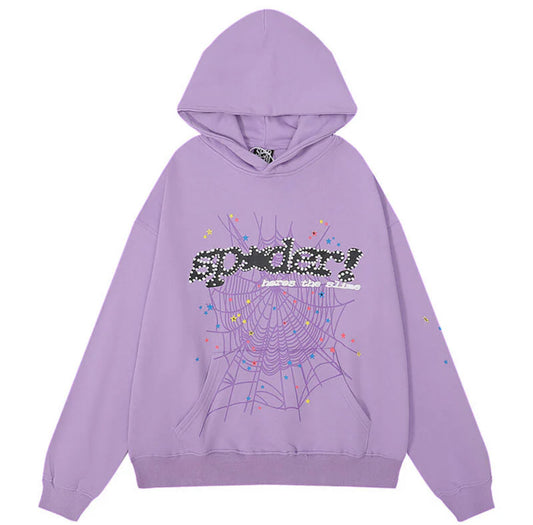 Sp5der Hoodie: Lavender - Prestige Closet