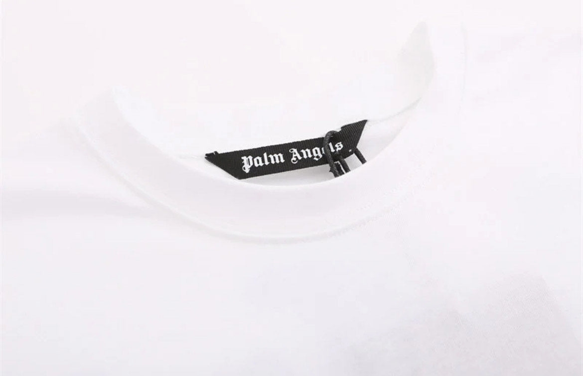 Palm Angels Tee: White - Prestige Closet