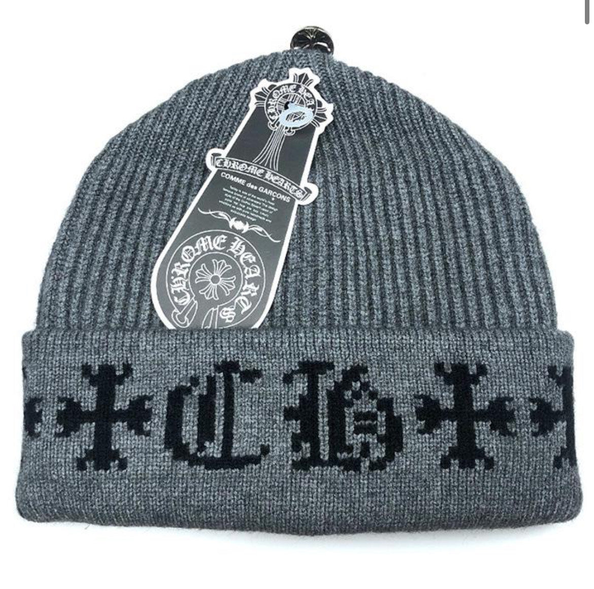 Chrome Hearts Beanie: Grey - Prestige Closet