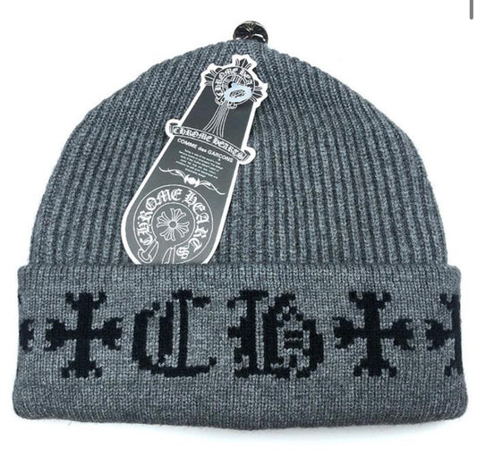 Chrome Hearts Beanie: Grey - Prestige Closet