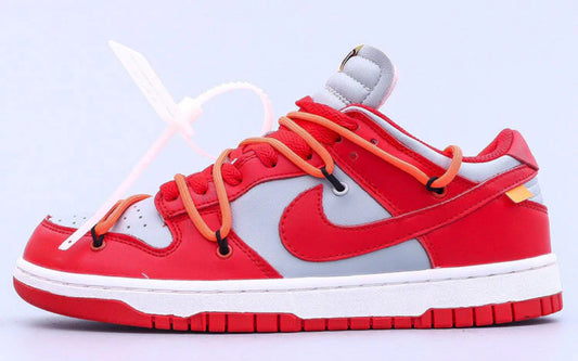 OffWhite x Nike Dunk Low: Red - Prestige Closet